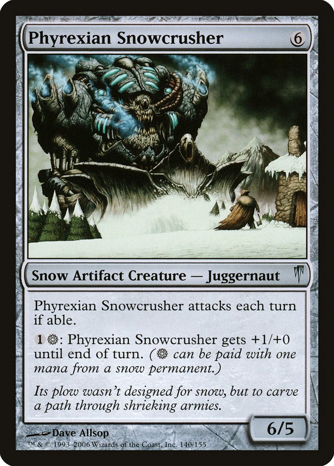 Phyrexian Snowcrusher 140/155 (Coldsnap) 