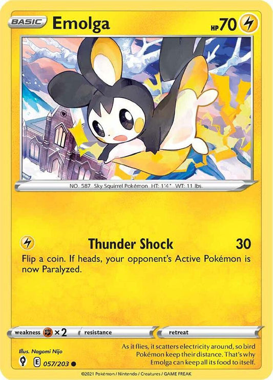 Emolga 057/203 (SWSH07: Evolving Skies) 