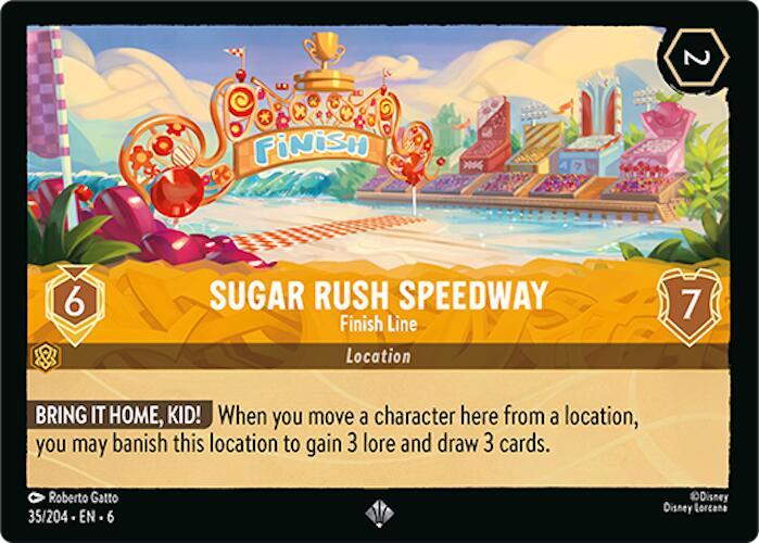 Sugar Rush Speedway Finish Line 35/204 (Azurite Sea) 