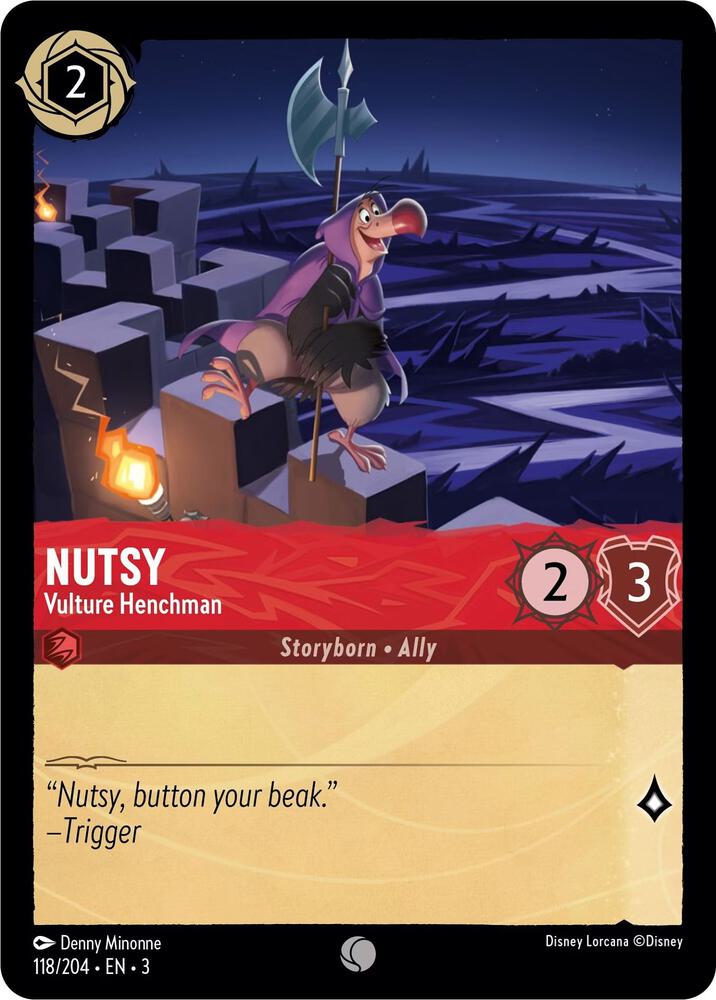 Nutsy Vulture Henchman 118/204 (Into the Inklands) 