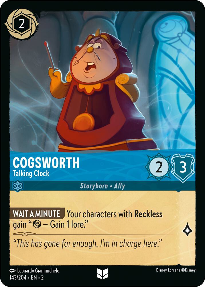 Cogsworth Talking Clock 143/204 (Rise of the Floodborn) 
