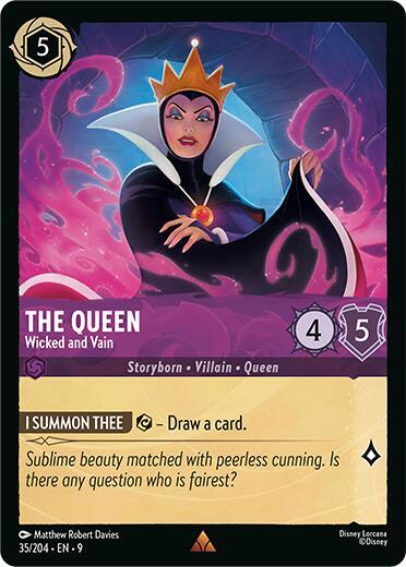 The Queen, Wicked and Vain 35/204 (Fabled)  - Cold Foil