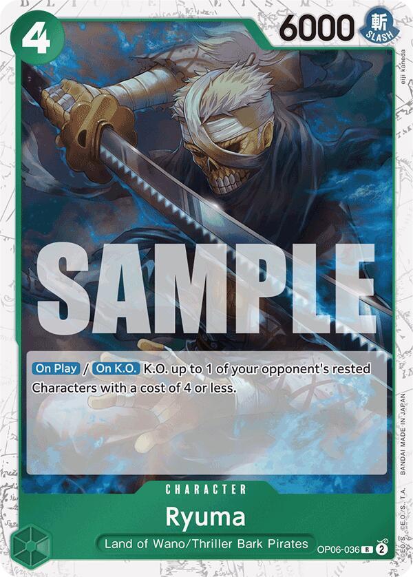 Ryuma OP06-036 (Premium Booster -The Best-)  - Jolly Roger Foil