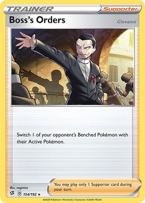 Boss's Orders 154/192 (SWSH02: Rebel Clash)  - Holofoil