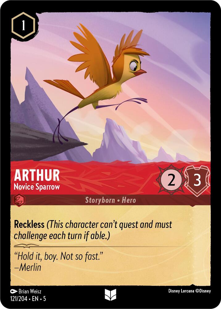 Arthur Novice Sparrow 121/204 (Shimmering Skies) 