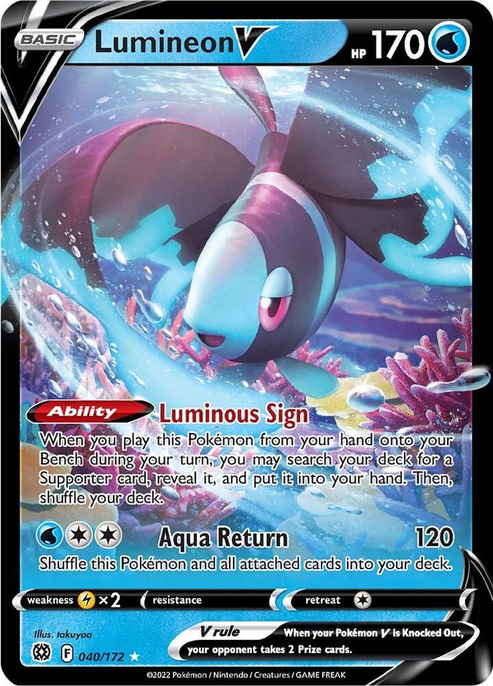 Lumineon V 040/172 (SWSH09: Brilliant Stars)  - Holofoil