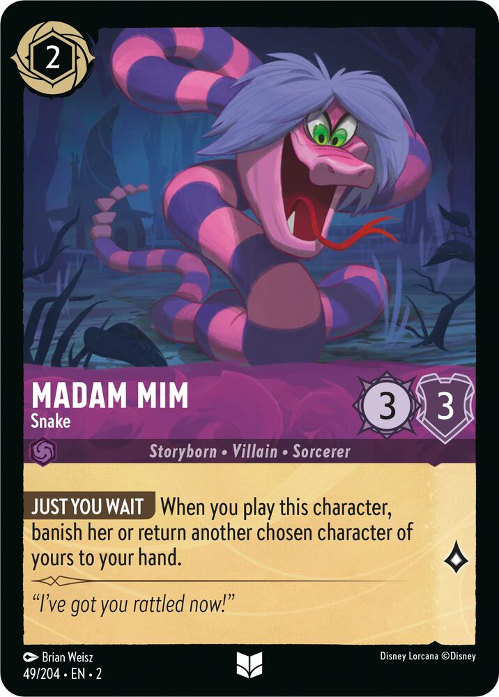 Madam Mim Snake 49/204 (Rise of the Floodborn)  - Cold Foil