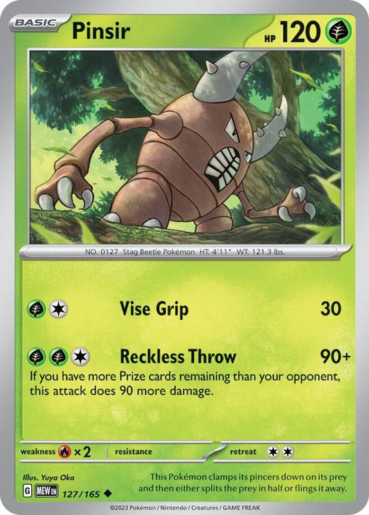 Pinsir 127/165 (SV: Scarlet & Violet 151) 