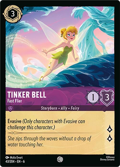 Tinker Bell, Fast Flier 43/204 (Azurite Sea)  - Cold Foil