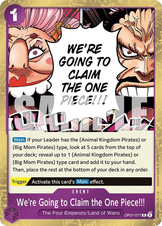 Were Going to Claim the One Piece OP07-077 (500 Years in the Future)  - Foil