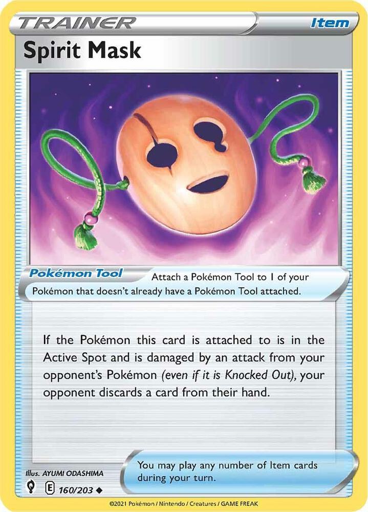 Spirit Mask 160/203 (SWSH07: Evolving Skies) 