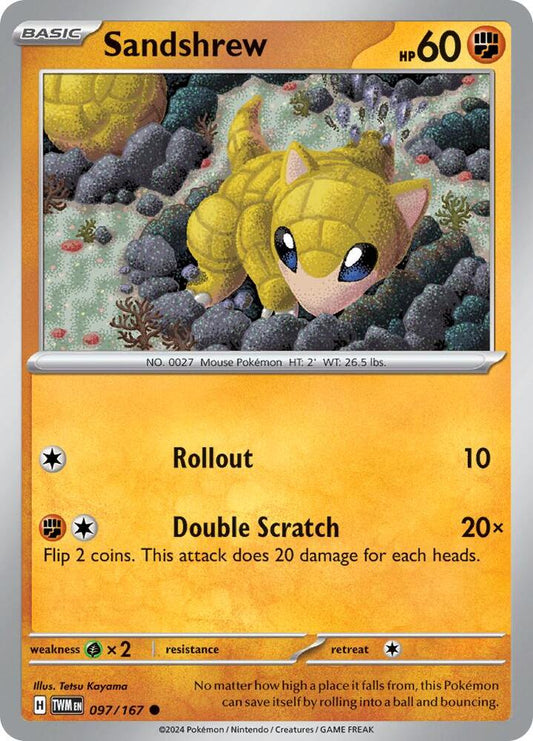 Sandshrew 097/167 (SV06: Twilight Masquerade) 