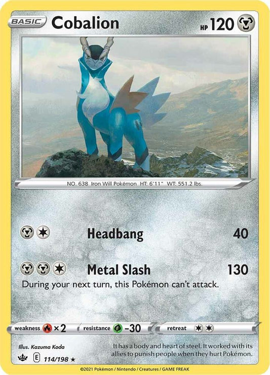 Cobalion 114/198 (SWSH06: Chilling Reign)  - Holofoil