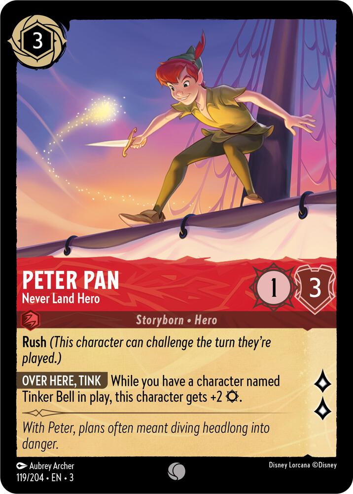 Peter Pan Never Land Hero 119/204 (Into the Inklands) 