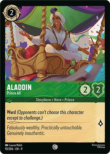 Aladdin Prince Ali 92/204 (Fabled) 