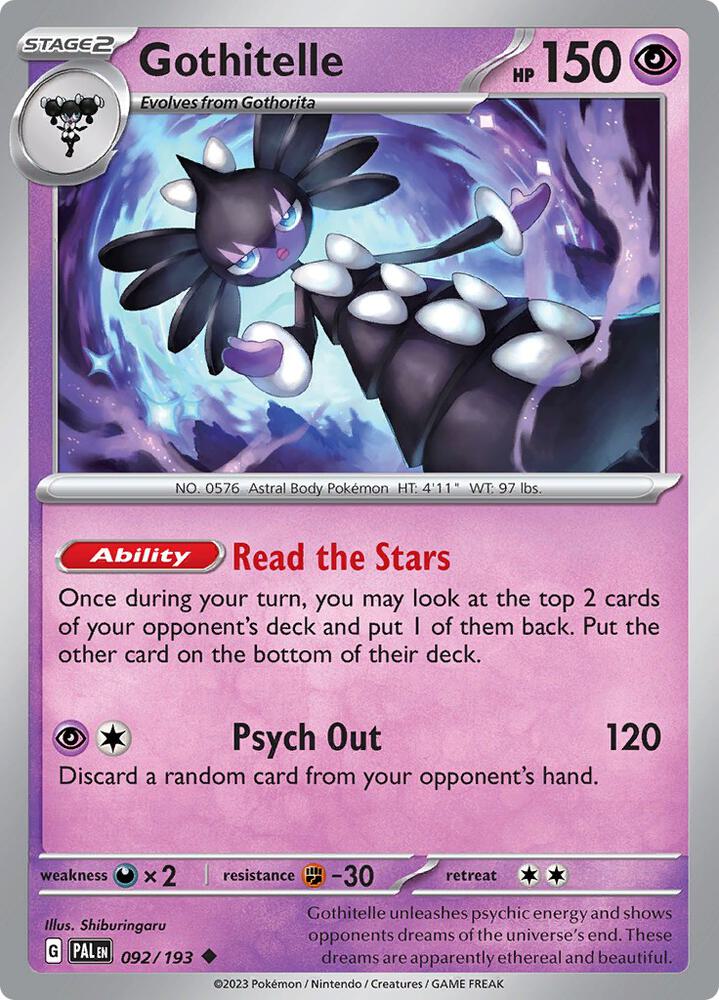 Gothitelle 092/193 (SV02: Paldea Evolved) 