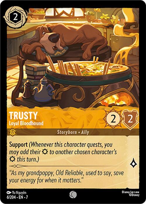Trusty, Loyal Bloodhound 6/204 (Archazia's Island)  - Cold Foil