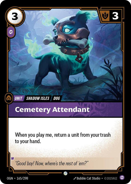 Cemetery Attendant 165/298 (Origins)  - Foil