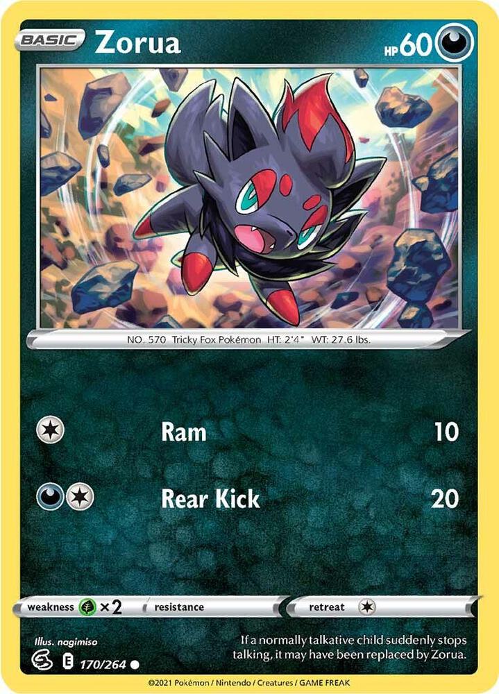 Zorua 170/264 (SWSH08: Fusion Strike) 
