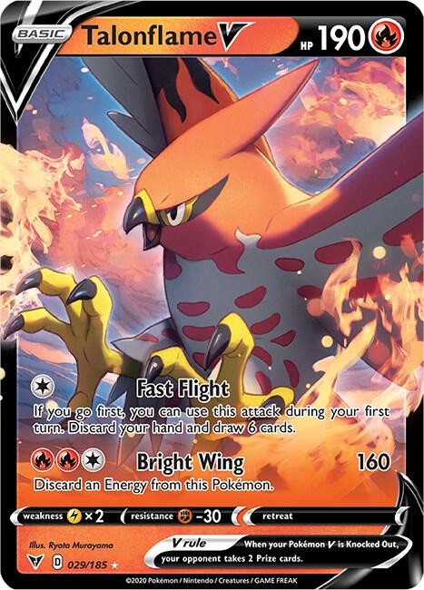 Talonflame V 029/185 (SWSH04: Vivid Voltage)  - Holofoil