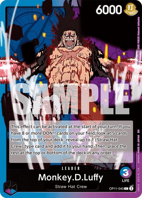 Monkey.D.Luffy OP11-040 (A Fist of Divine Speed) 