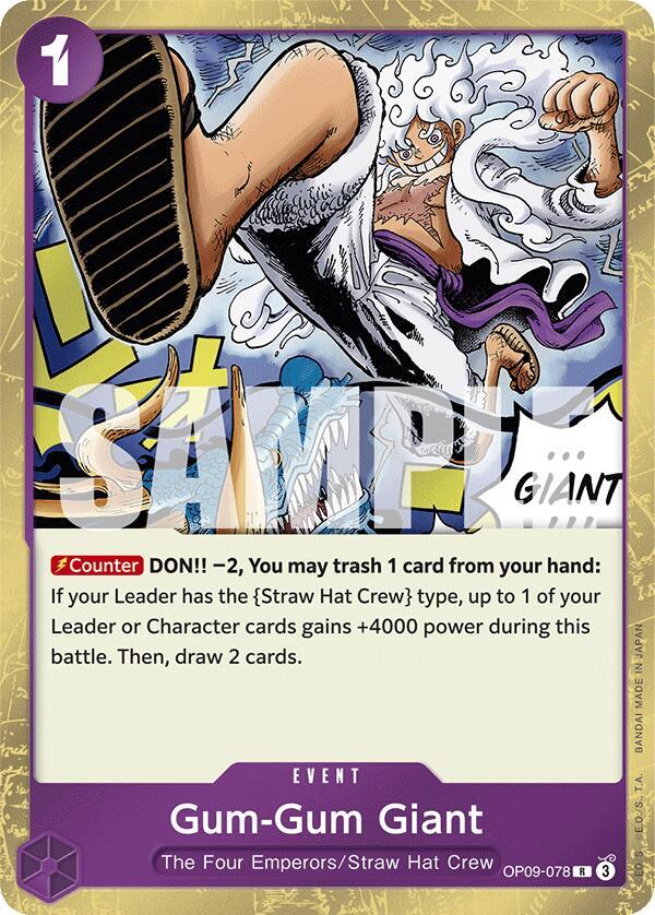 Gum-Gum Giant OP09-078 (Emperors in the New World)  - Foil
