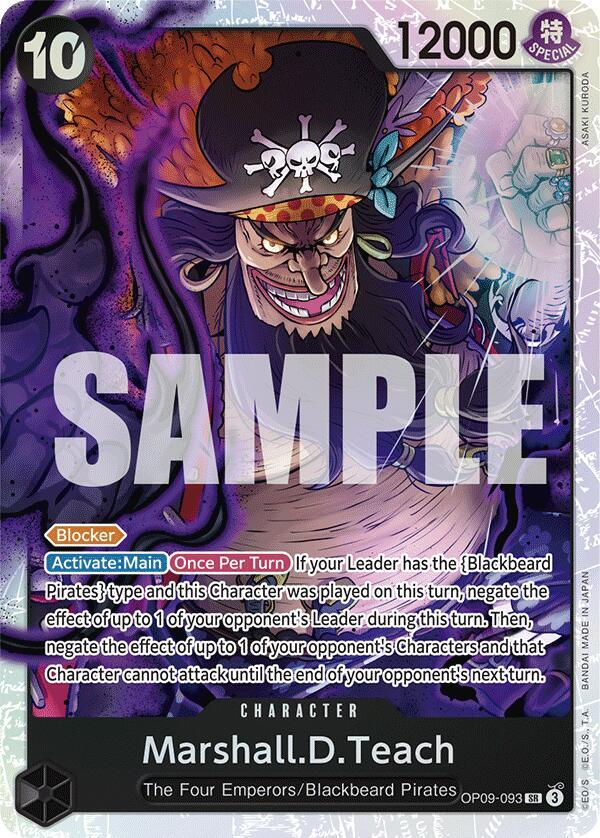 Marshall.D.Teach OP09-093 (Emperors in the New World)  - Foil