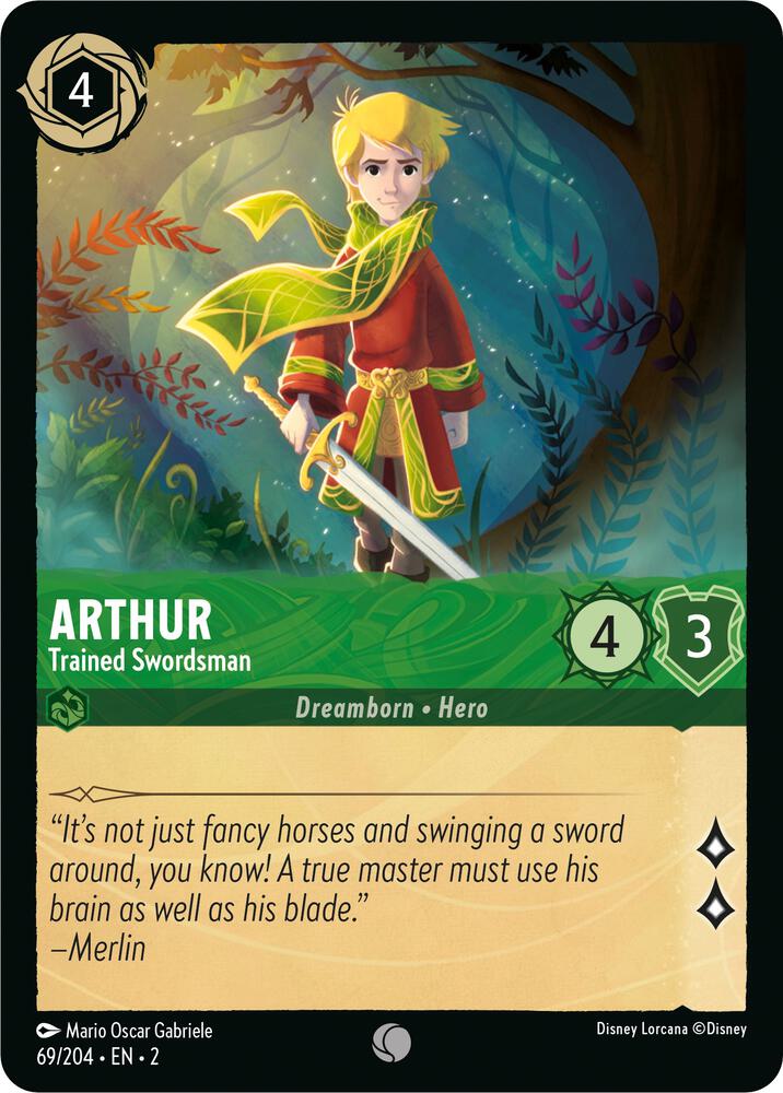 Arthur, Trained Swordsman 69/204 (Rise of the Floodborn) 