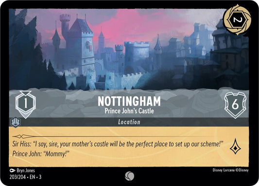 Nottingham Prince John's Castle 203/204 (Into the Inklands)  - Cold Foil