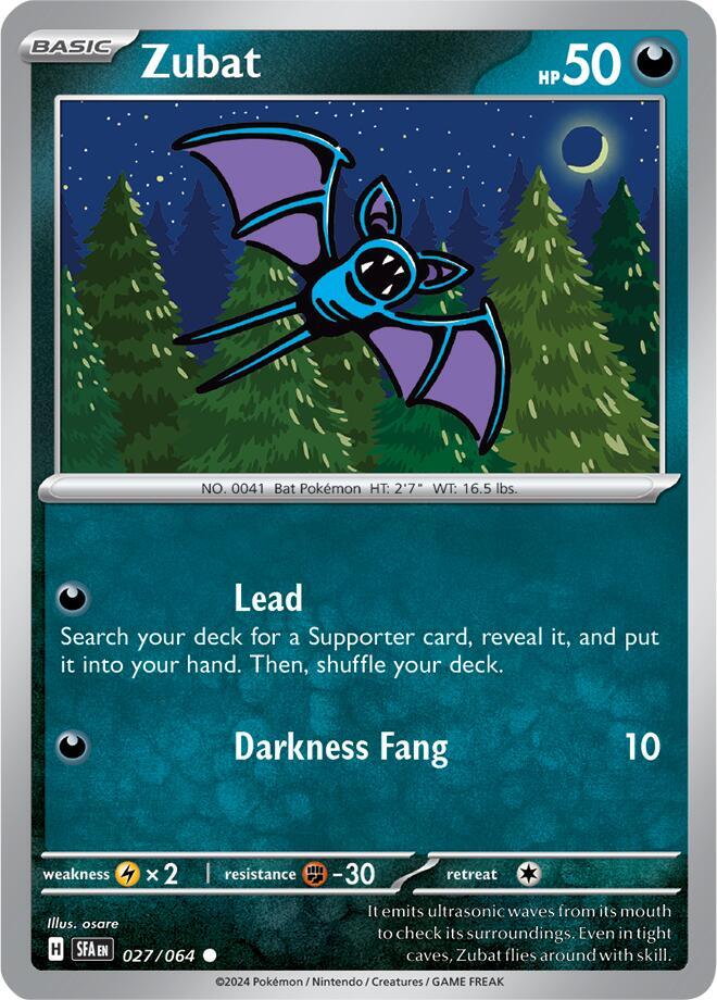 Zubat 027/064 (SV: Shrouded Fable) 
