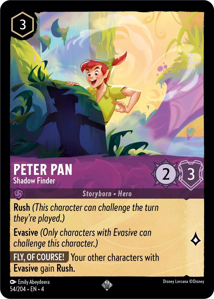 Peter Pan, Shadow Finder 54/204 (Ursula's Return)  - Cold Foil
