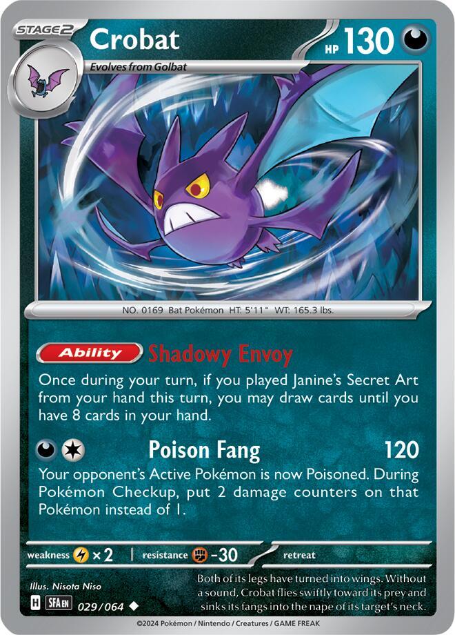 Crobat 029/064 (SV: Shrouded Fable) 