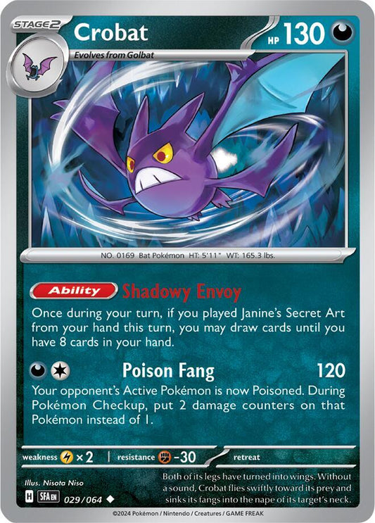 Crobat 029/064 (SV: Shrouded Fable) 