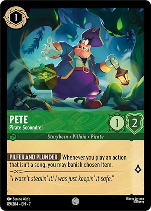 Pete, Pirate Scoundrel 89/204 (Archazia's Island) 