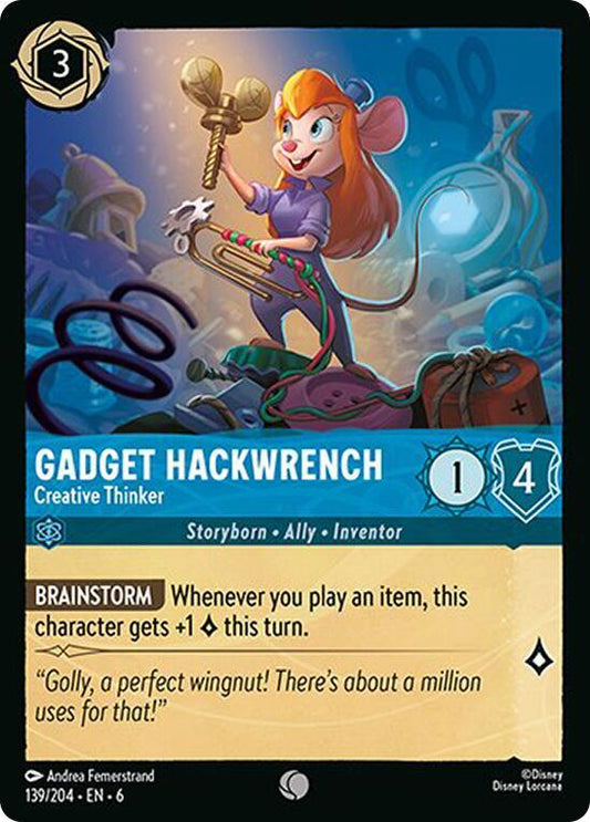 Gadget Hackwrench, Creative Thinker 139/204 (Azurite Sea) 