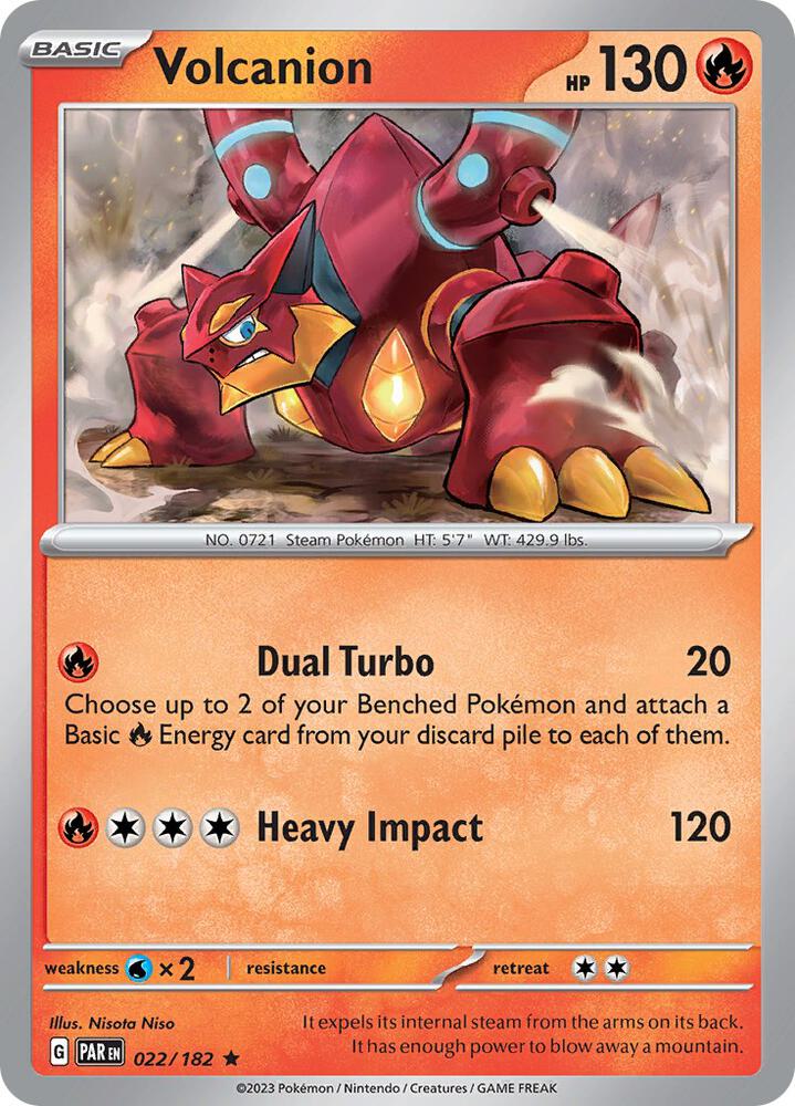 Volcanion 022/182 (SV04: Paradox Rift)  - Holofoil