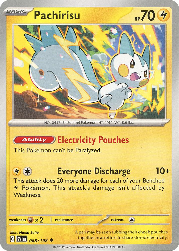Pachirisu 068/198 (SV01: Scarlet & Violet Base Set) 