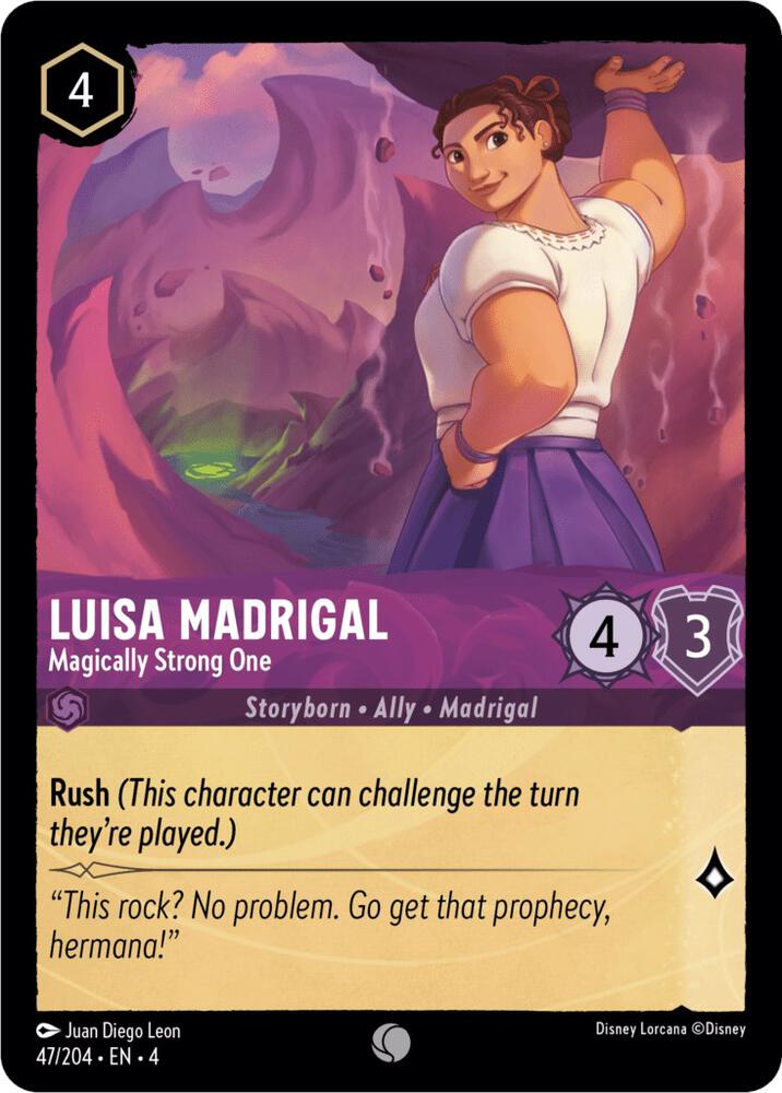 Luisa Madrigal, Magically Strong One 47/204 (Ursula's Return)  - Cold Foil