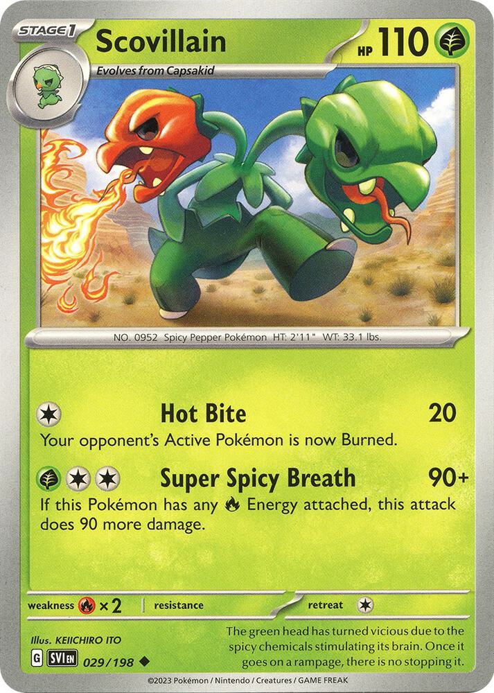 Scovillain 029/198 (SV01: Scarlet & Violet Base Set) 