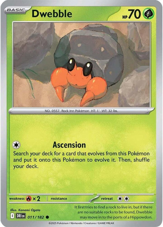 Dwebble 011/182 (SV10: Destined Rivals) 