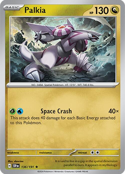 Palkia 136/191 (SV08: Surging Sparks)  - Holofoil