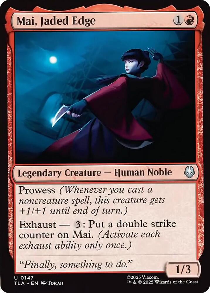 Mai, Jaded Edge 147/286 (Avatar: The Last Airbender)  - Foil