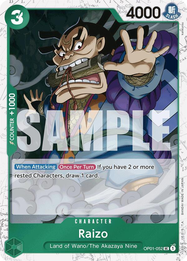Raizo OP01-052 (Premium Booster -The Best-)  - Jolly Roger Foil