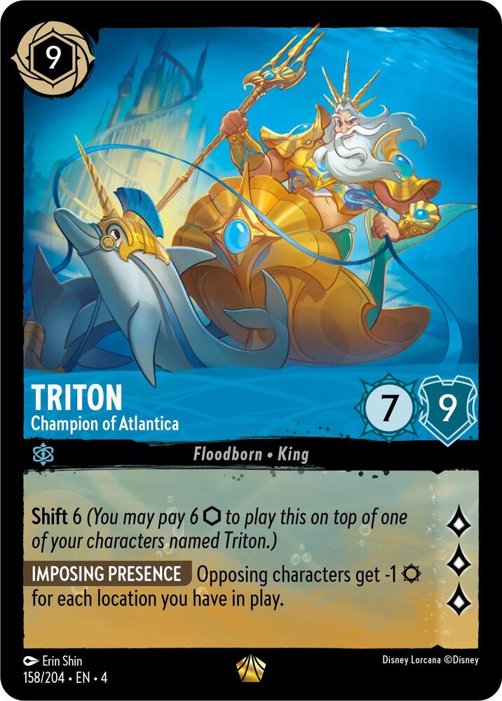 Triton Champion of Atlantica 158/204 (Ursula's Return) 
