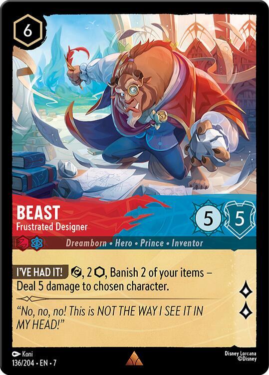 Beast Frustrated Designer 136/204 (Archazia's Island) 