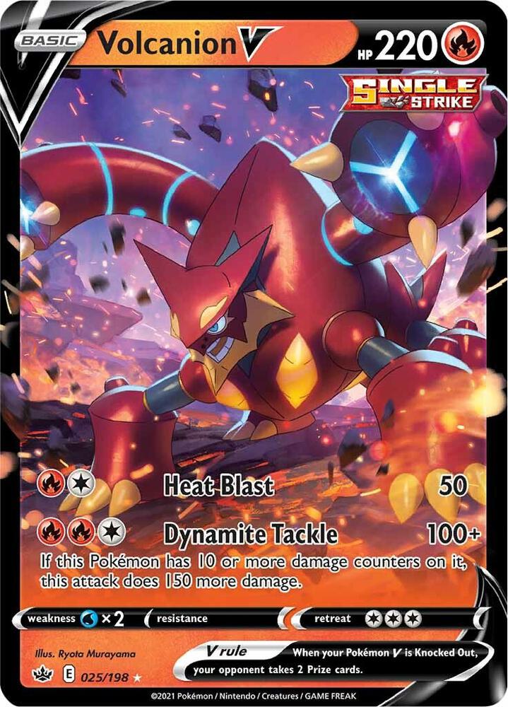 Volcanion V 025/198 (SWSH06: Chilling Reign)  - Holofoil
