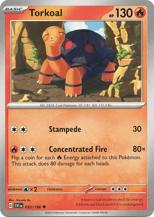Torkoal 035/198 (SV01: Scarlet & Violet Base Set) 