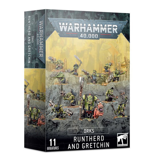Warhammer 40000 Orks Runtherd and Gretchin