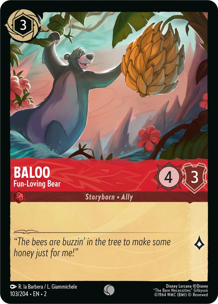 Baloo, Fun Loving Bear 103/204 (Rise of the Floodborn) 