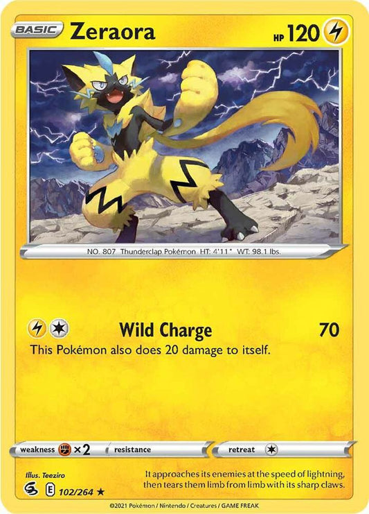 Zeraora 102/264 (SWSH08: Fusion Strike) 
